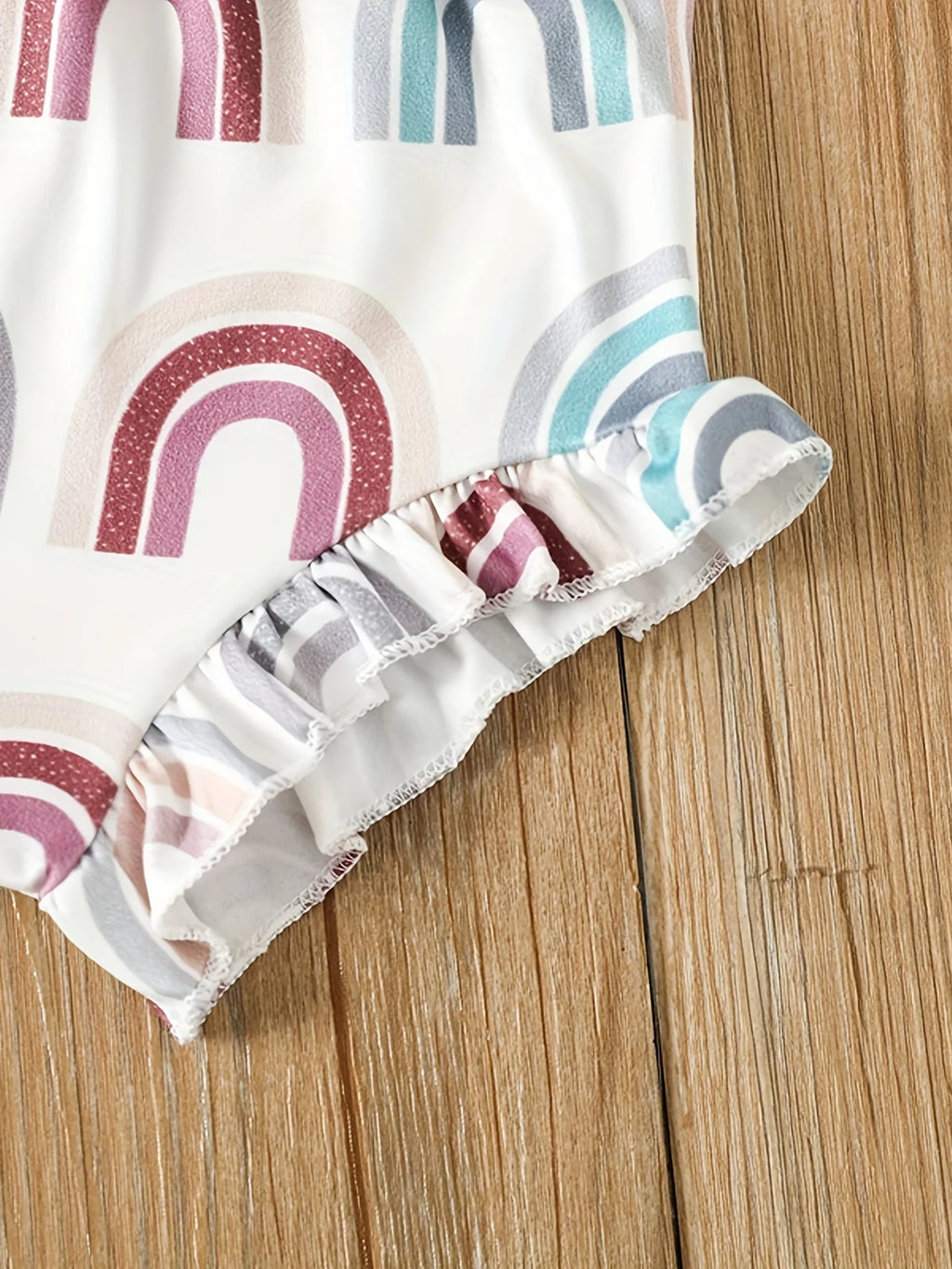 Ensemble Bébé Fille 3 Pièces – Body Sans Manches & Short Imprimé