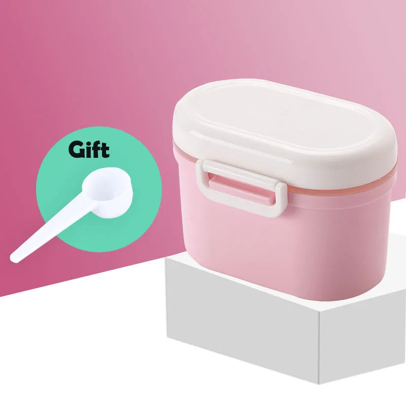 Baby Formula Milk Storage with Free Spoon Portable Milk Powder Formula Dispenser Kid Food Container Storage Food Storage Box