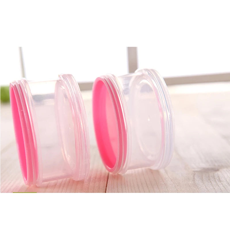 4 Layer Portable Grid Formula Milk Powder Dispenser Baby Accessories Plastic Cereal Food Container Infant Feeding Storage Box