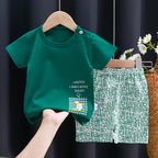 Ensemble Bébé Fille & Garçon Été – T-Shirt Coton & Short Cartoon