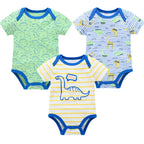 Lot de 3/6 Bodies Bébé Garçon – Coton Doux Manches Courtes
