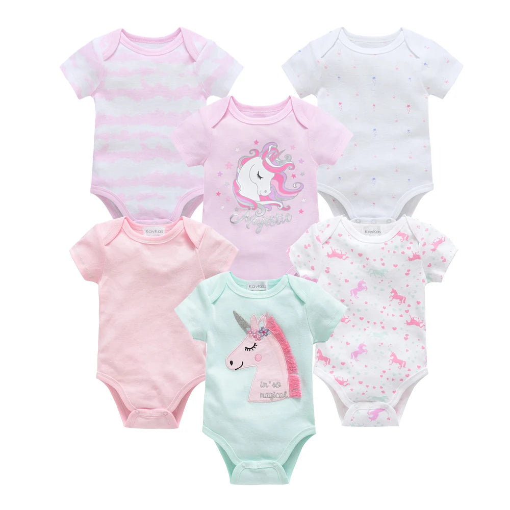 Lot de 3/6 Bodies Bébé Garçon – Coton Doux Manches Courtes