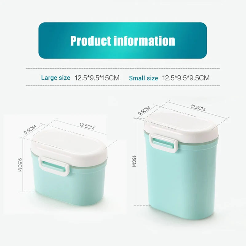Baby Formula Milk Storage with Free Spoon Portable Milk Powder Formula Dispenser Kid Food Container Storage Food Storage Box