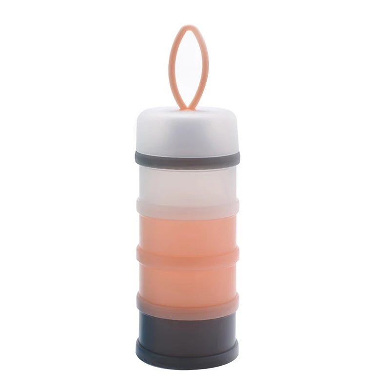 4 Layers Baby Container PP Milk Powder Box Infant Portable Food Storage Candy Sealing Essential Grains Toddle Feeding Dispenser