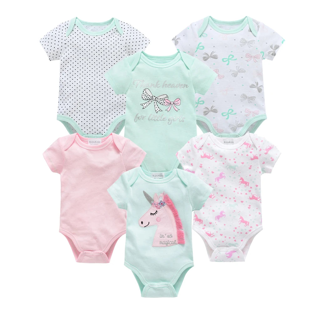 Lot de 3/6 Bodies Bébé Garçon – Coton Doux Manches Courtes