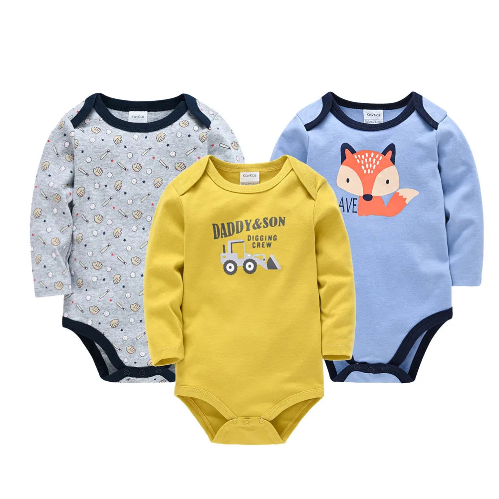 Body Bébé – 3/6 pcs Coton Doux