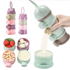 3/4 Layer Large Capacity Baby Milk Powder Box Portable Toddle Food Individual Storage Box Multi Open Snack Container Seale Tank