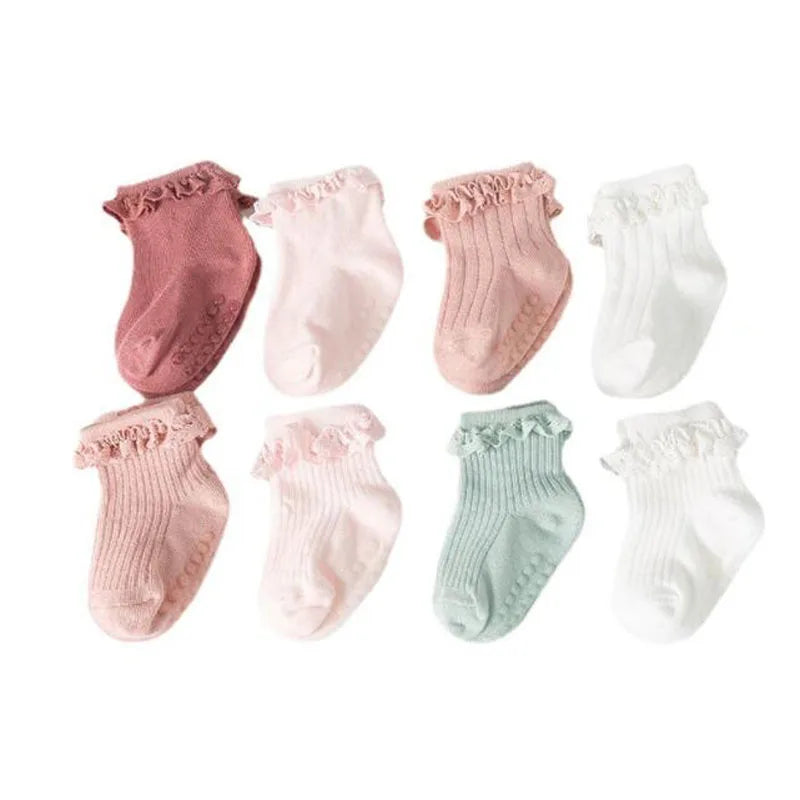 Lot 4 Chaussettes Bébé – Hiver Coton