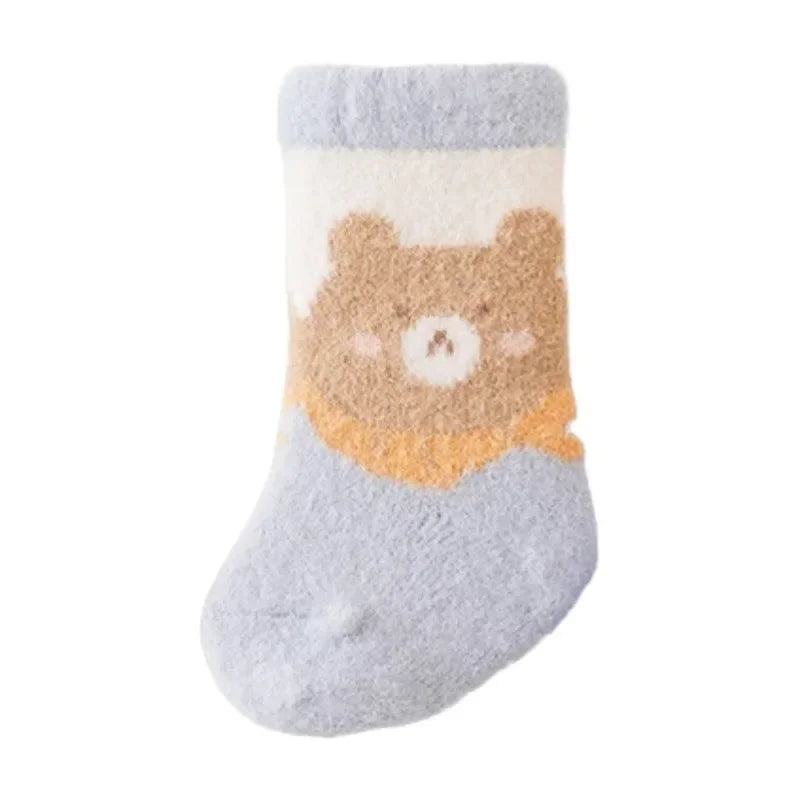 Chaussettes Bébé – Chaudes Antidérapantes 3 paires