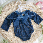 Ylsteed 2 Pieces Set Newborn Lace Romper Infant Photography Outfits with Matching Headband Baby Girl Photo Shooting Props