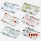 Chaussettes Bébé – Maille Coton 5 paires