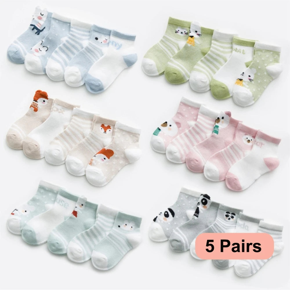 Chaussettes Bébé – Maille Coton 5 paires