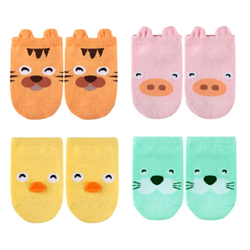 Chaussettes Bébé – Lot 4 pcs Quotidien