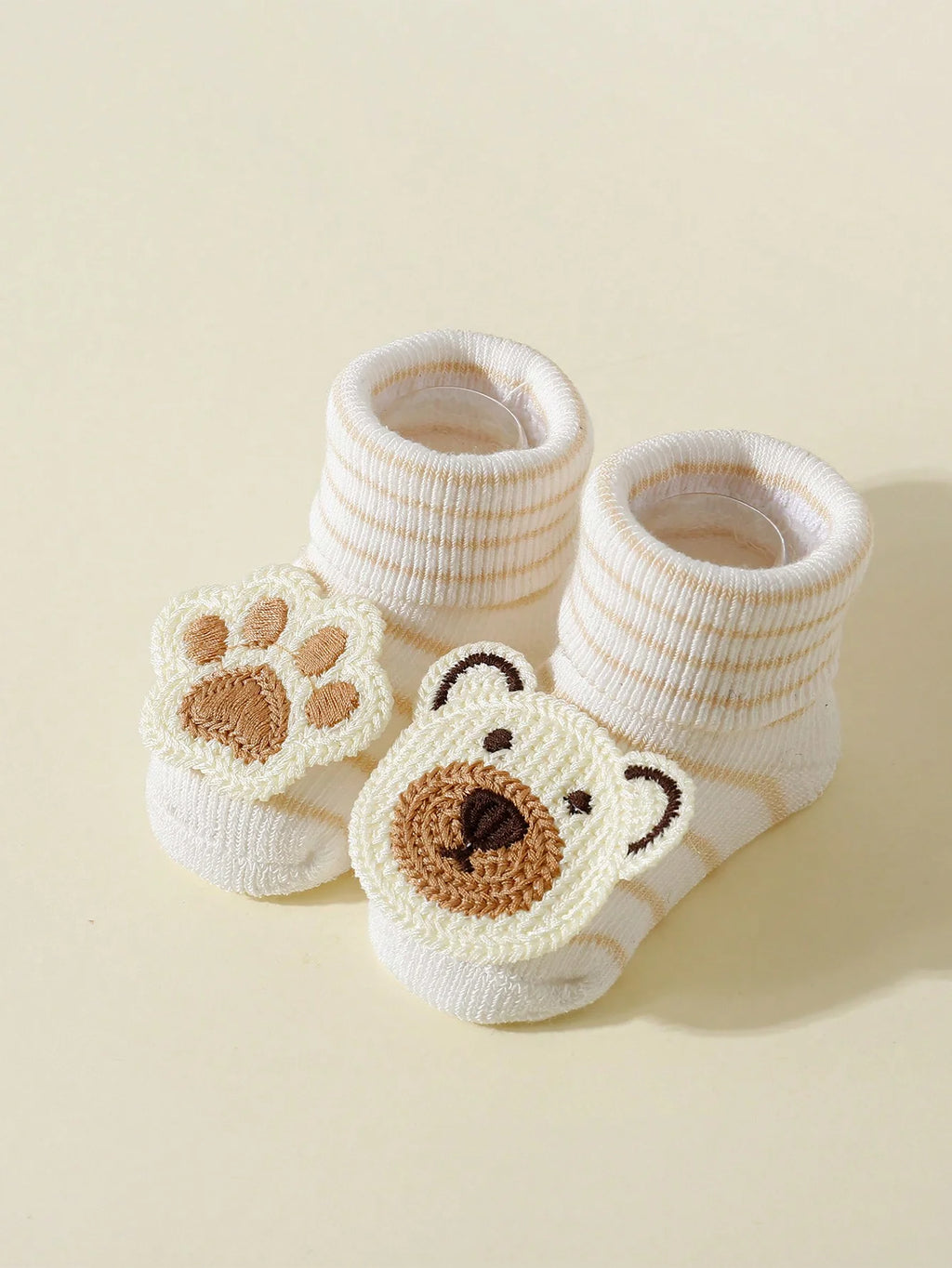 Lot 4 Chaussettes Bébé – Ours Mignon