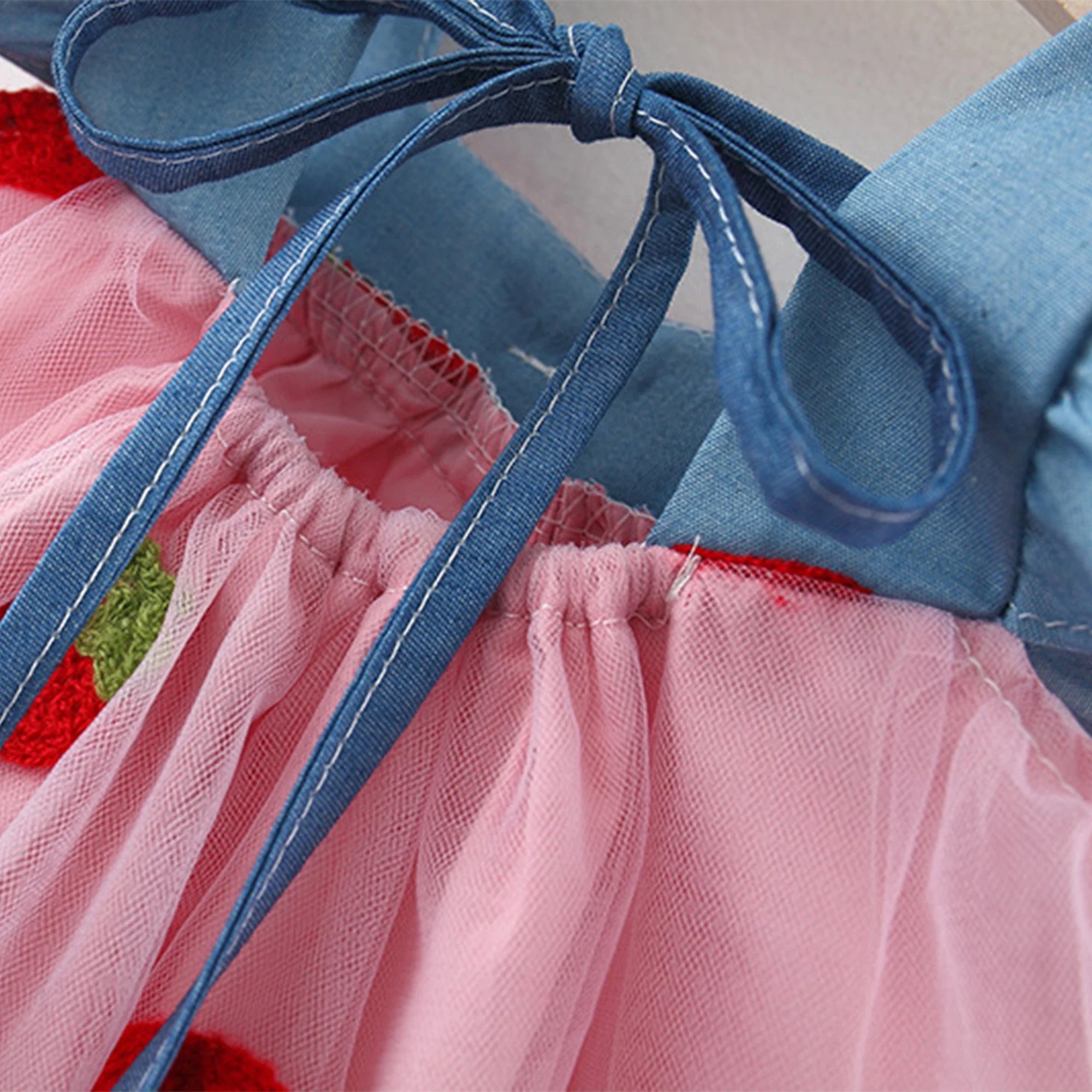 Robe Bébé Fille Cerises – Tenue Estivale Mignonne & Élégante