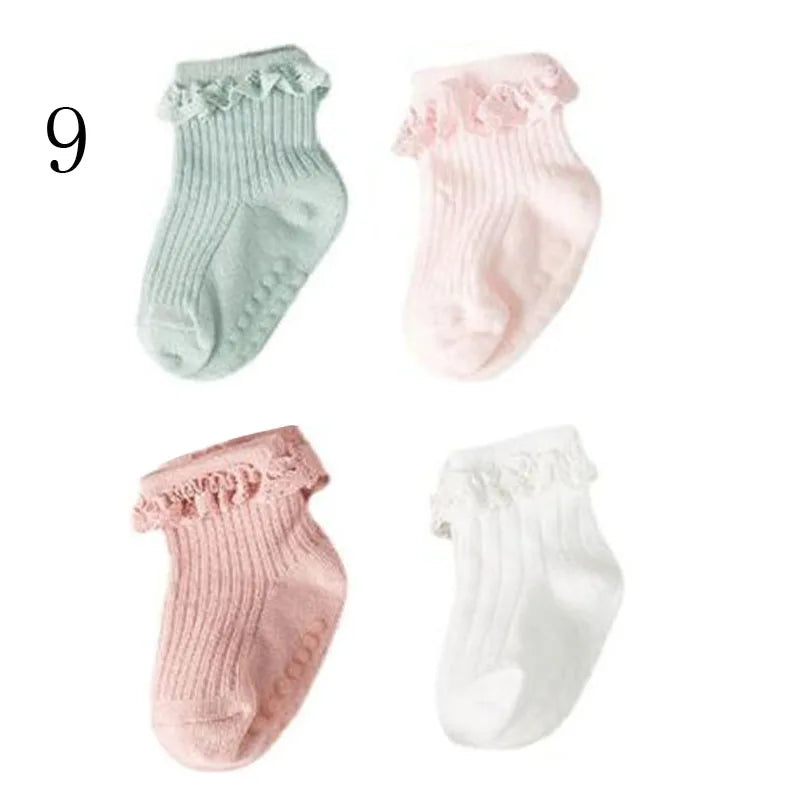 Lot 4 Chaussettes Bébé – Hiver Coton