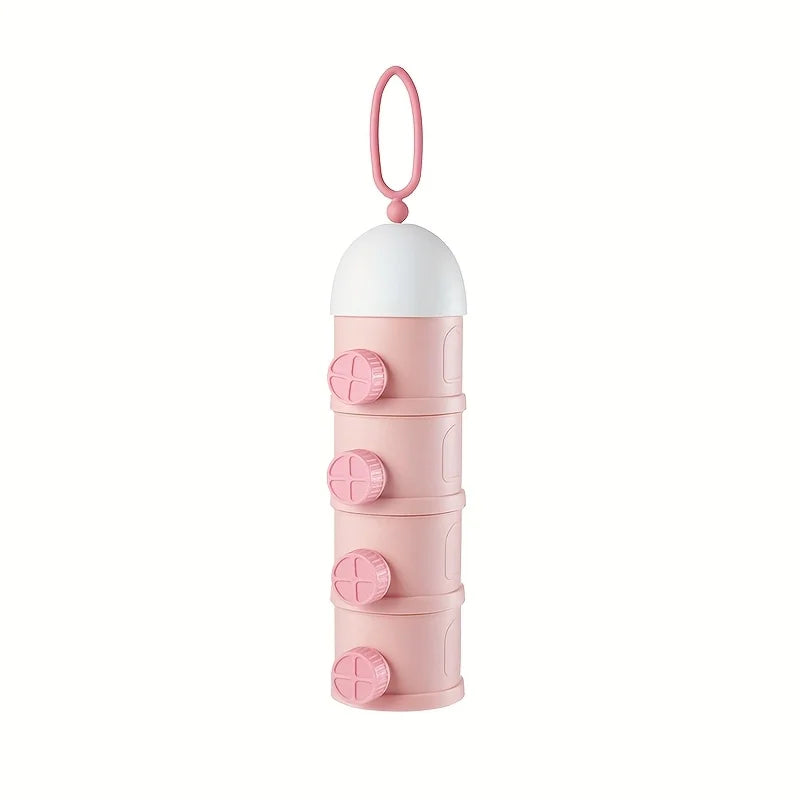 Portable children's milk powder storage box, cute design, BPA free PP material, essential for children, ideal choice for gift gi
