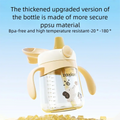 For 0-3Y Baby Anti Choking Bottle PPSU Safe Material Cup 240ML Baby Straight Straw Learning Drink Cup Kids Water Bottles