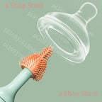 Portable 360 Silicone Bottle Washer Brush Travel Cleaner Set Electric Baby Bottle Cleaning Brush