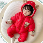 Combinaison bébé hiver chaude à capuche – doublure polaire