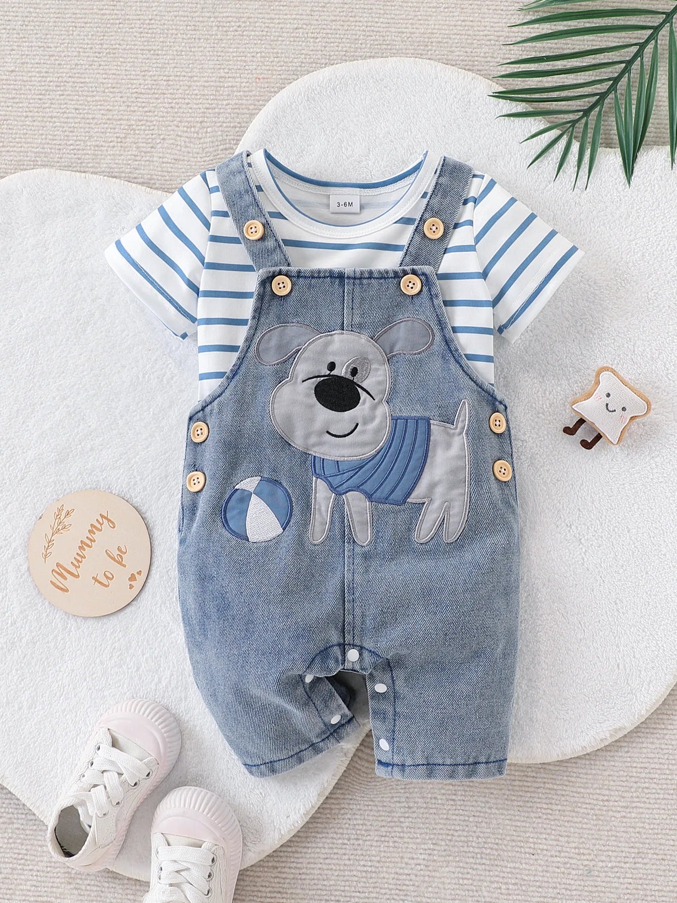Barboteuse Bébé Cartoon – Body Été en Coton Léger Manches Courtes