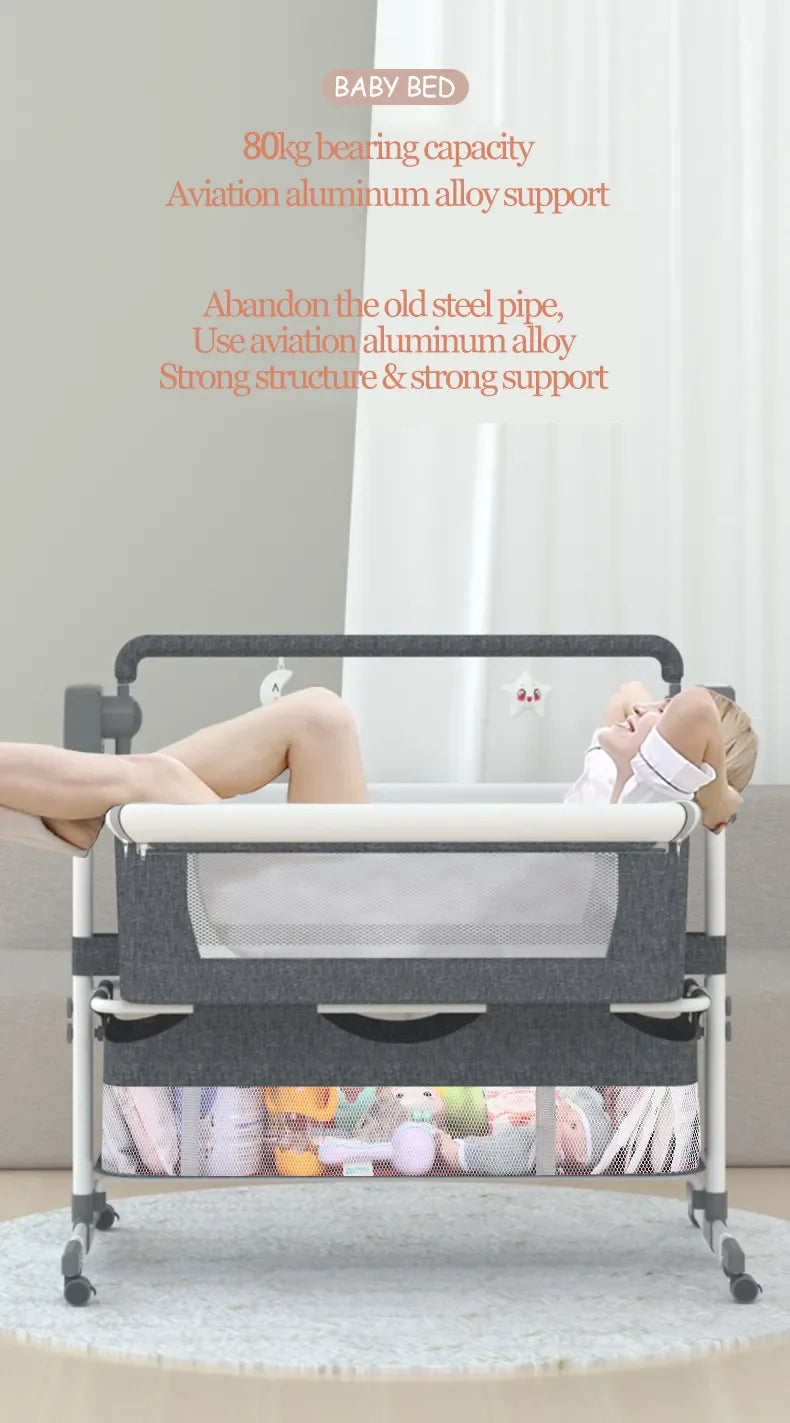 Baby Cribs Baby beds Electric Cradle for newborn babies Portable Baby Rocker Bassinet with Automatic Swing for Baby Rocking bed