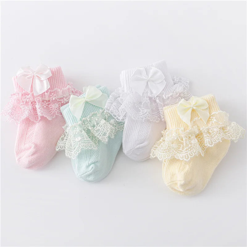 Chaussettes Bébé – Dentelle Princesse