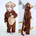 0-4T Big Size Baby Rompers Winter Warm Christmas Baby Jumpsuits Unicorn Kigurumi Pajamas Onesies for Babies Newborn Baby Clothes