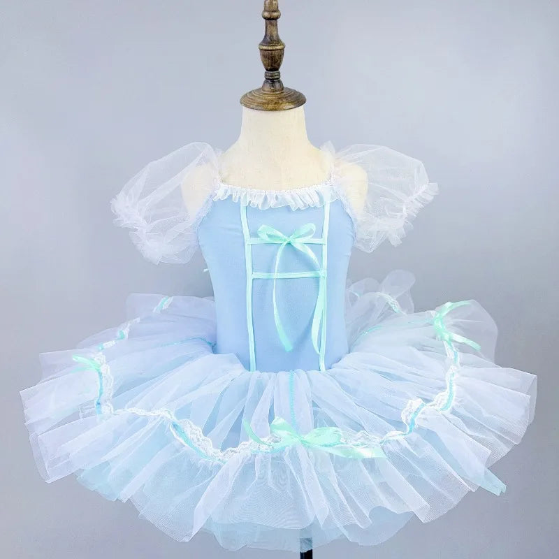 Girls Ballet Performance Costume Vestidos Dance Wear Kids Tutu Ballet Dress Stage Outfit Summer Fashion Princess Dresses