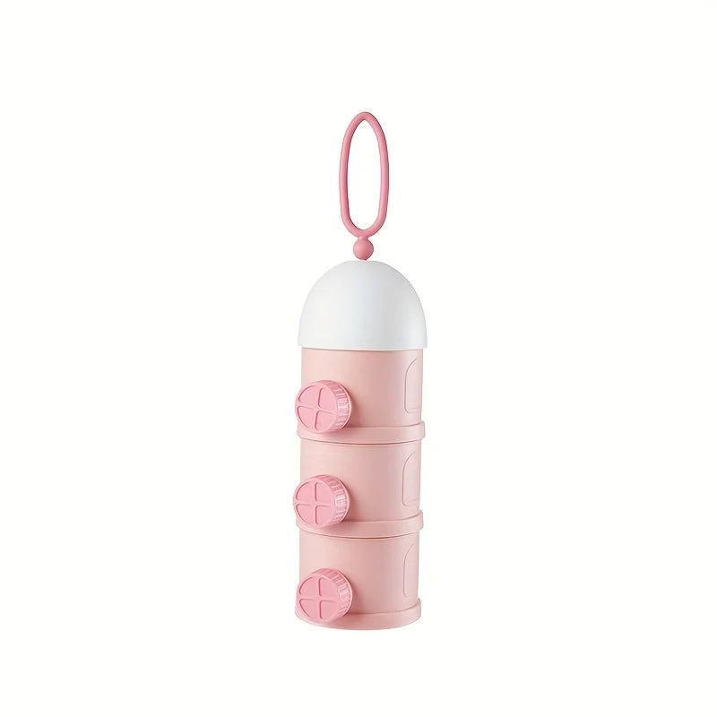 Portable children's milk powder storage box, cute design, BPA free PP material, essential for children, ideal choice for gift gi