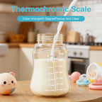 MAMIJOY 160/240/300ml Baby Dot Anti-Colic＆Anti-Bloating PPSU Milk Bottle Kids Drinking Bottle＆Temperature Display Function PS73