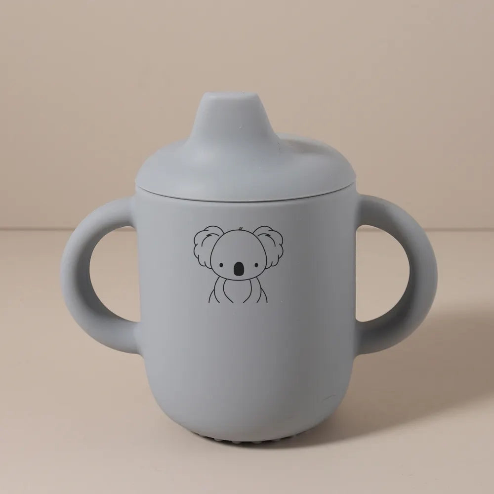 1PC Personalized Customization Name Pattern Silicone Sippy Cup for Babies/Toddlers Baby Cups Custom Water Bottle
