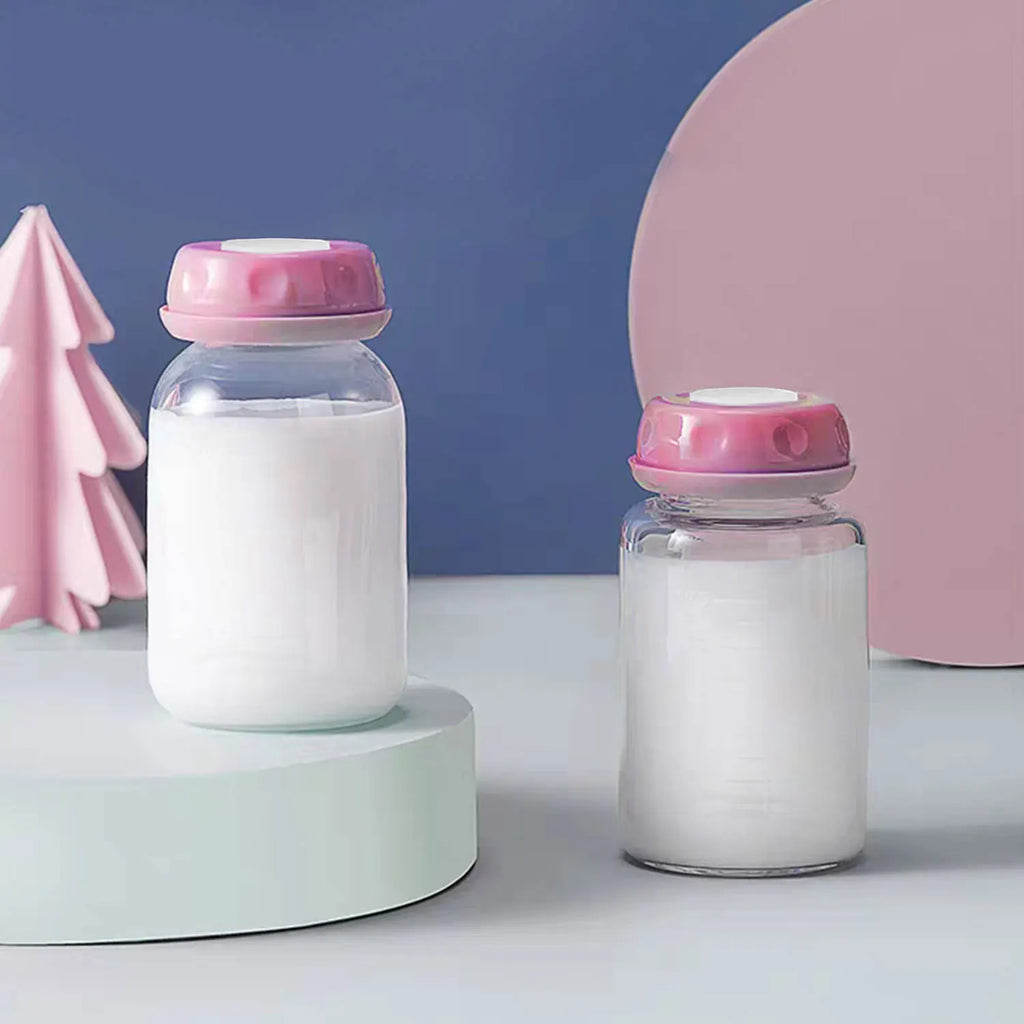 125ml infant PP fresh feeding bottle, standard mouth breast milk bottle, refrigerated storage bottle, drop-proof and leak-proof
