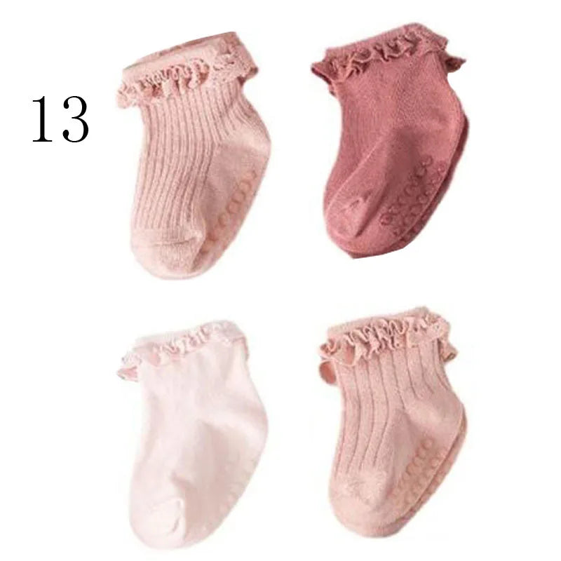 Lot 4 Chaussettes Bébé – Hiver Coton