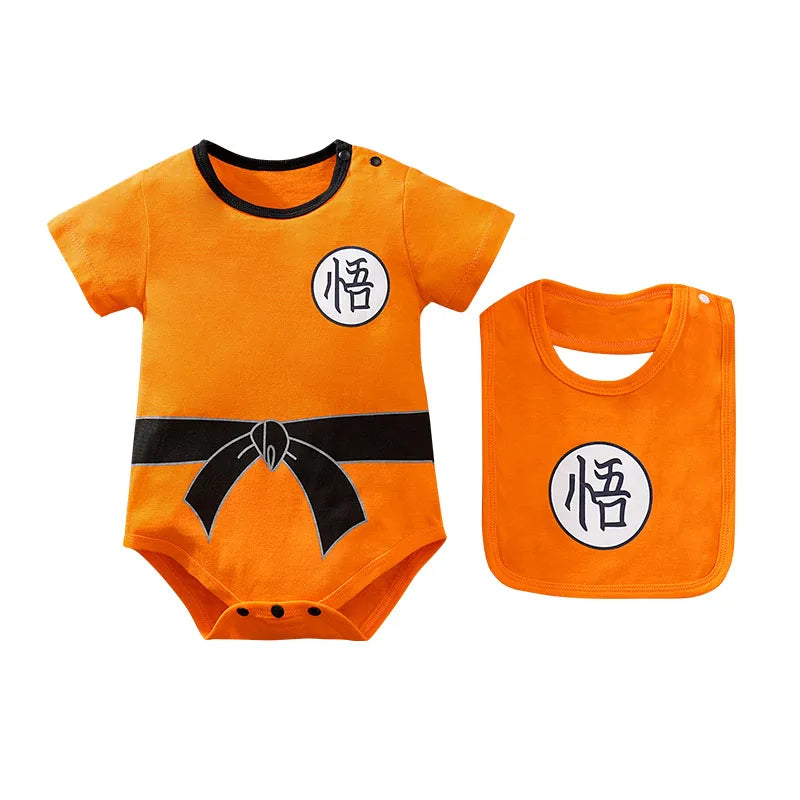 Body Bébé Anime – Barboteuse en Coton Doux Manches Courtes