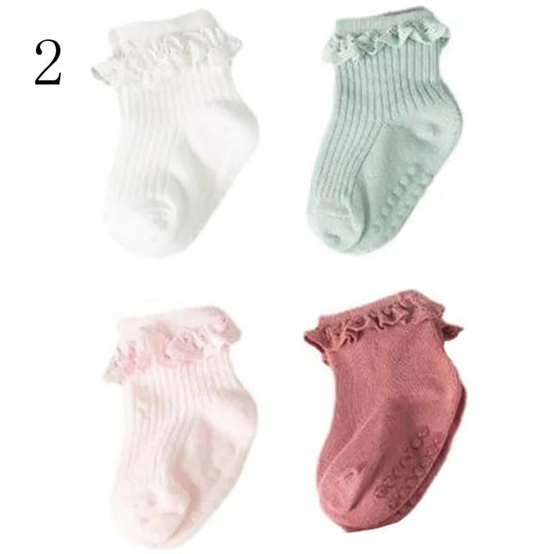 Lot 4 Chaussettes Bébé – Hiver Coton