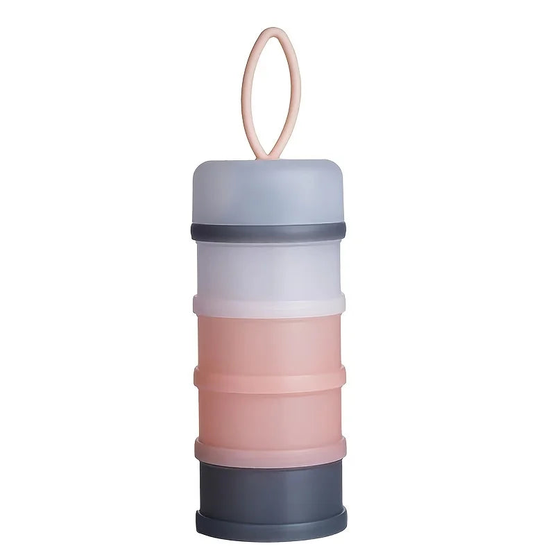 2pcs/1pc 4 Layers Baby Milk Powder Container, Portable Formula Dispenser, Large Capacity Food Storage Container Box