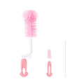 3 in 1 Set SAIDAH 360° Nylon Rotating Feeding Milk Bottle Brush Set