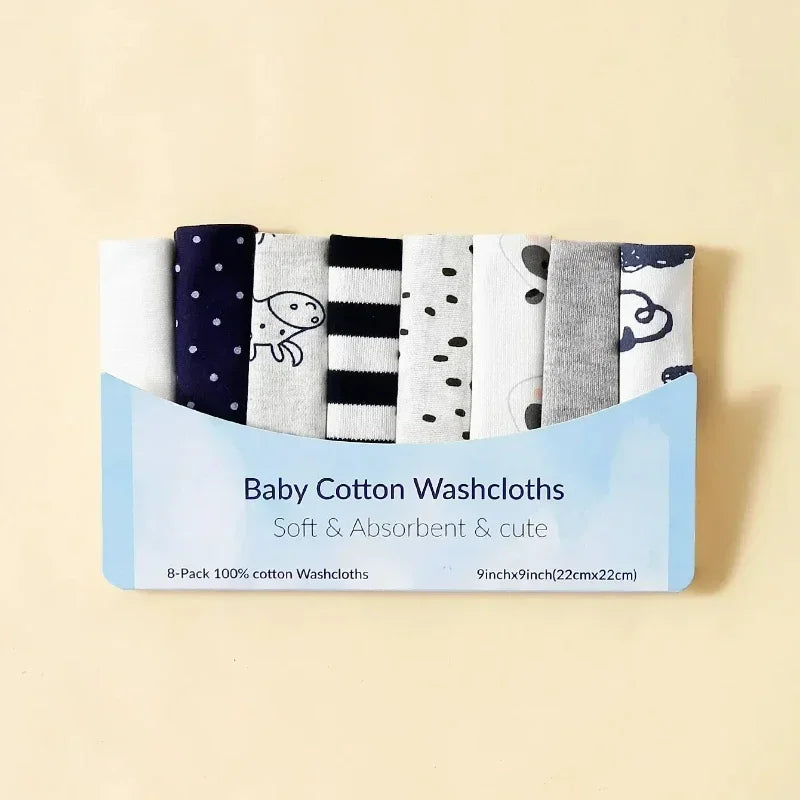 Lot Lingettes Bébé – 5/8 pcs Coton Doux