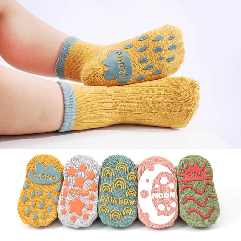 Chaussettes Bébé – Antidérapantes 5 paires