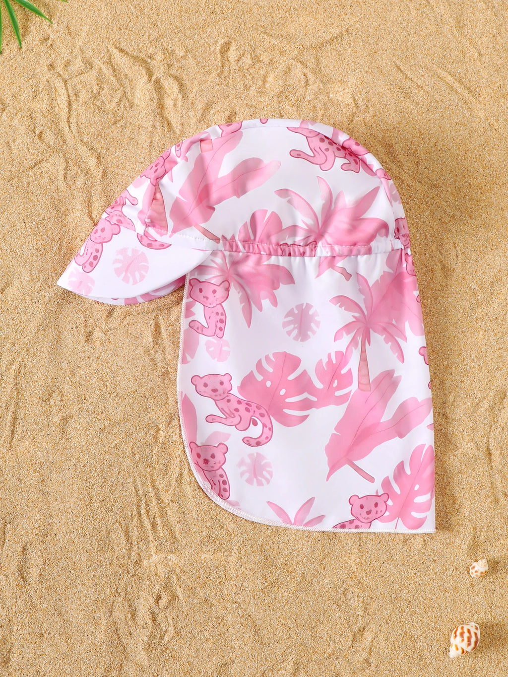 Maillot de Bain Bébé Fille Rose – Manches Longues avec Chapeau