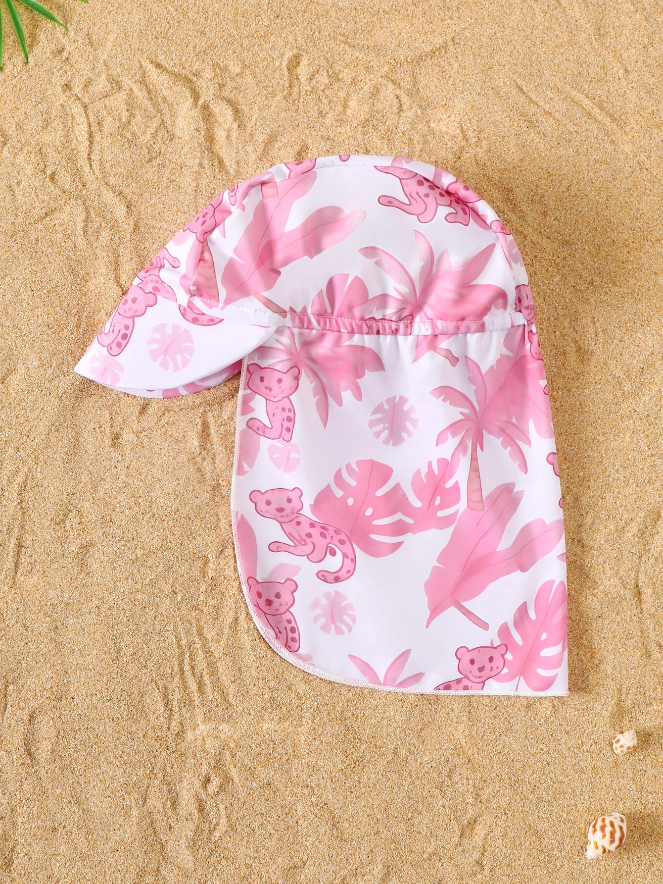 Maillot de Bain Bébé Fille Rose – Manches Longues avec Chapeau