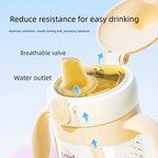 For 0-3Y Baby Anti Choking Bottle PPSU Safe Material Cup 240ML Baby Straight Straw Learning Drink Cup Kids Water Bottles