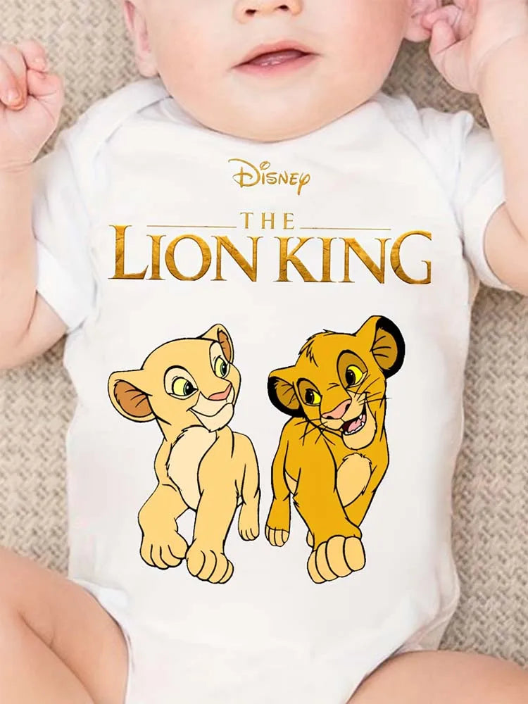 Body Bébé Le Roi Lion – Barboteuse Cartoon Manches Courtes