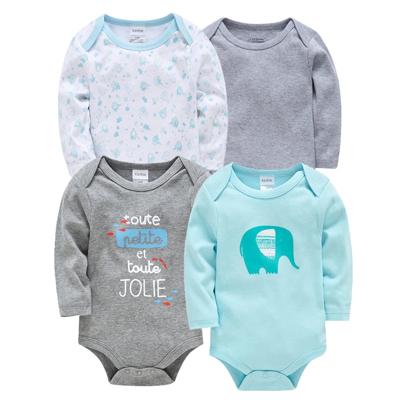 Body Bébé – 3/6 pcs Coton Manche Longue