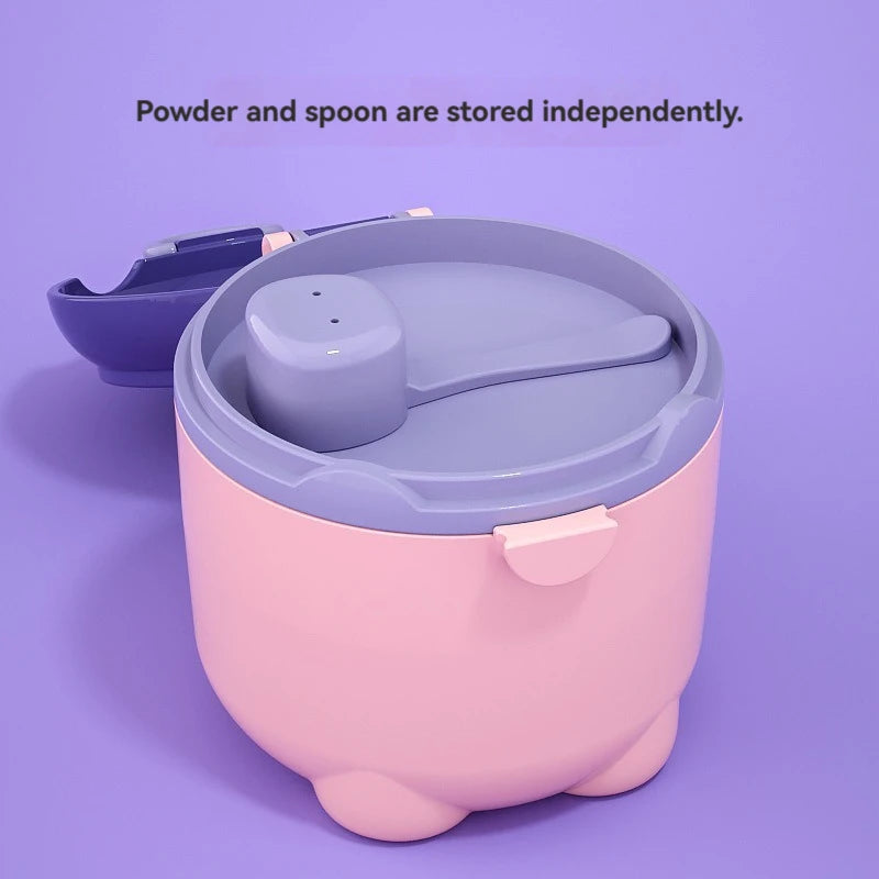 Baby Formula Storage Box – 1-Piece Portable, Airtight & Moisture-Proof Container with Divided Compartments for Travel