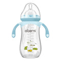 Oberni Halloween baby milk bottle silicone nipple breast-like feeding bottle Anti Colic with straw handle bottles for babies