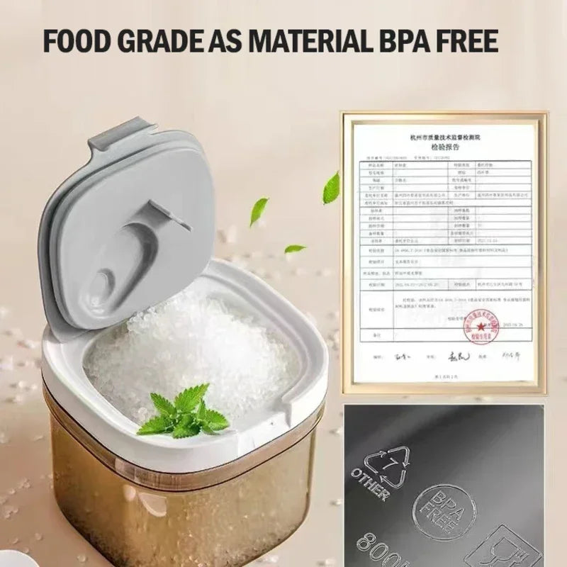 Three-in-one infant formula milk powder storage container  Magnetic key sealed fresh and multi-capacity