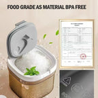 Three-in-one infant formula milk powder storage container  Magnetic key sealed fresh and multi-capacity