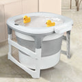 Large bathtub for newborn, baby, child, adult, shower or outdoor-Gray
